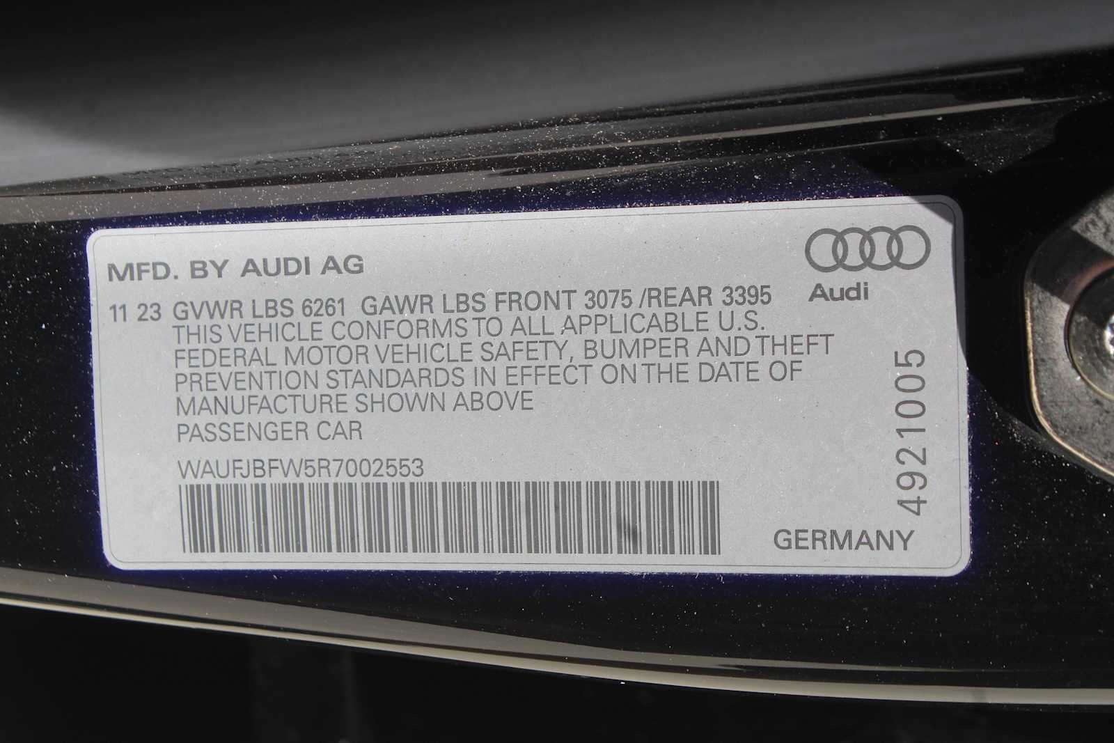 Certified Used 2024 Mythos Black Metallic Audi Premium Plus image 33