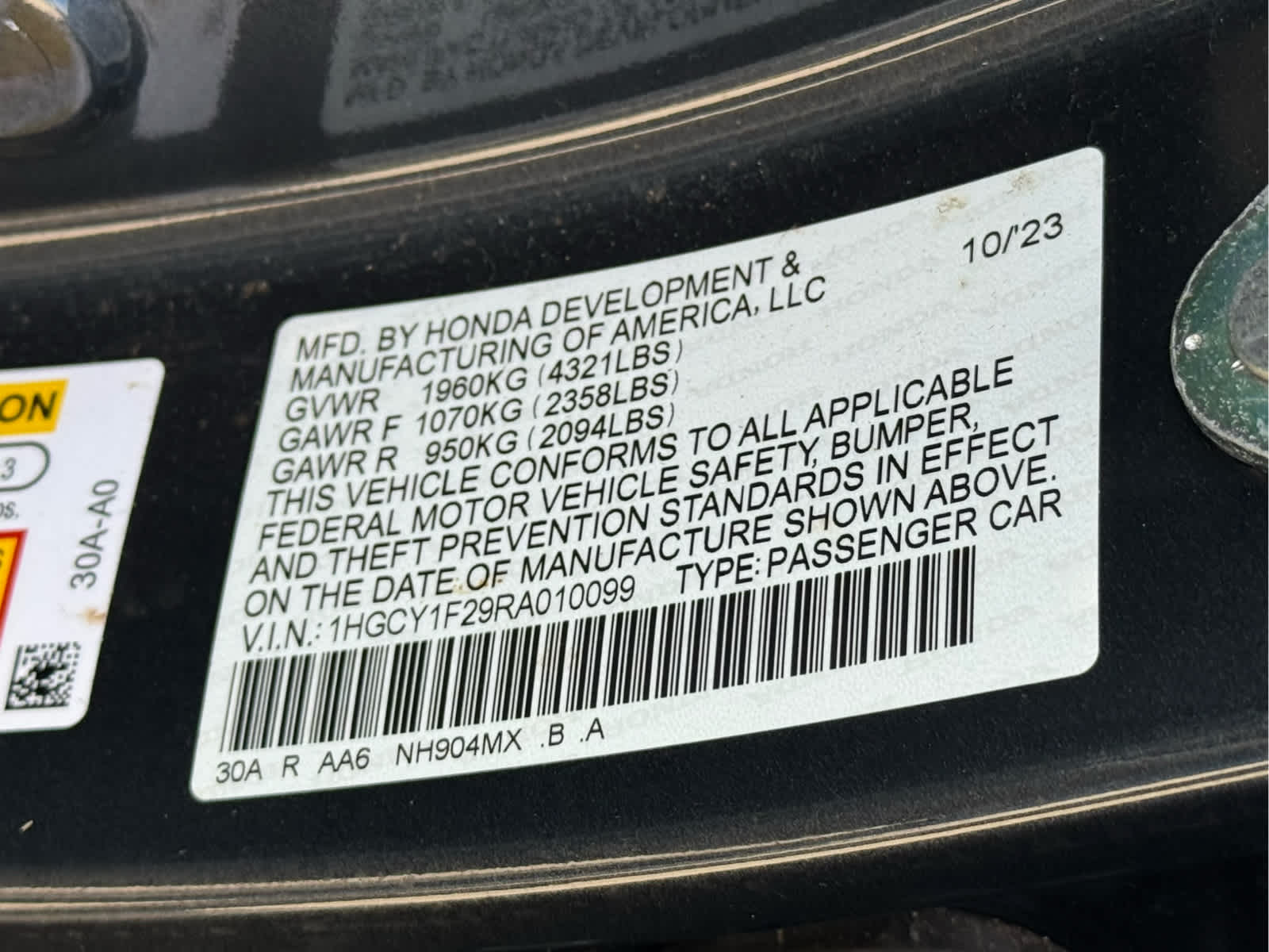 Used 2024 Meteorite Gray Metallic Honda LX image 28