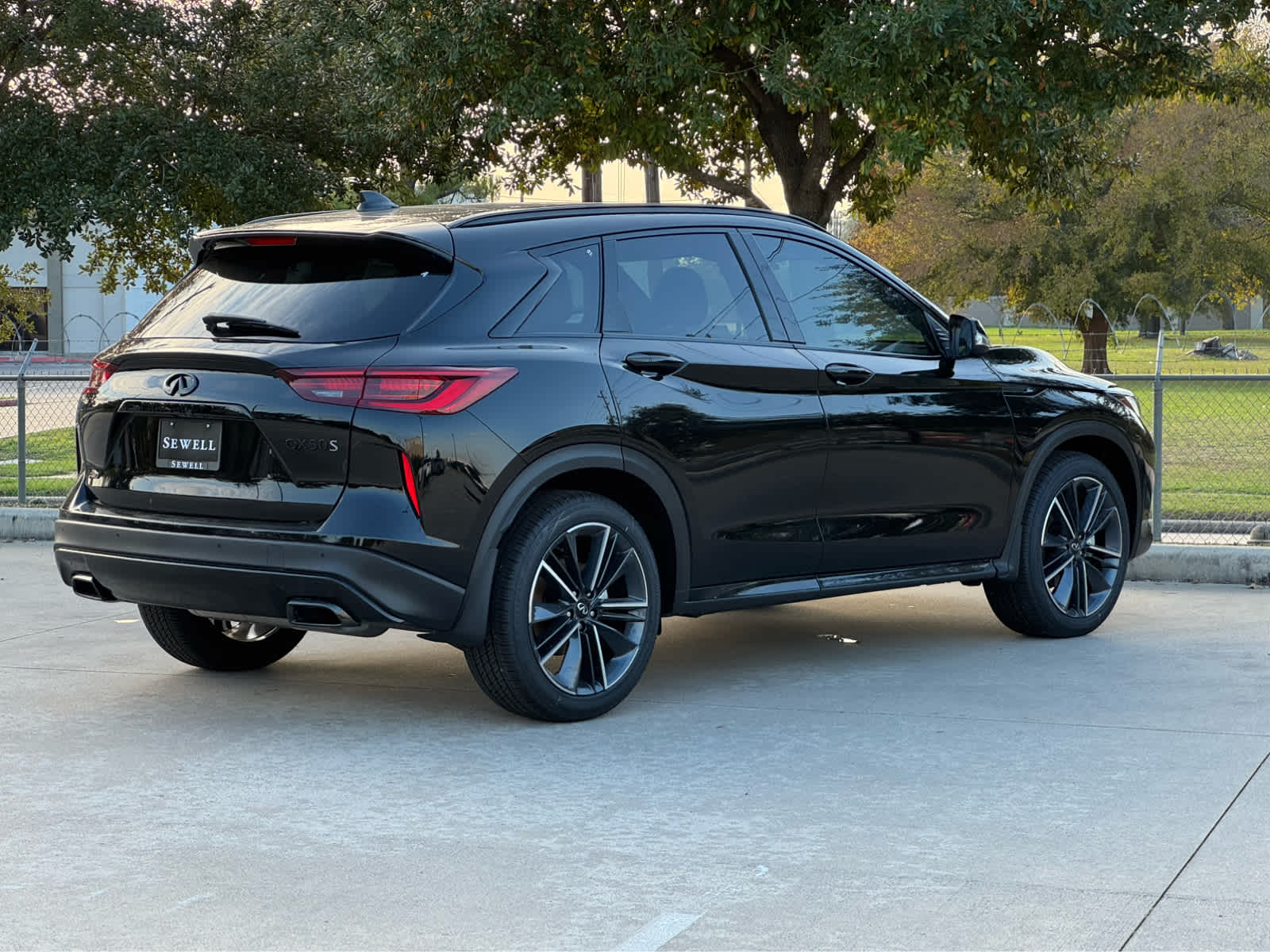 Certified Used 2025 Black Obsidian INFINITI SPORT image 3
