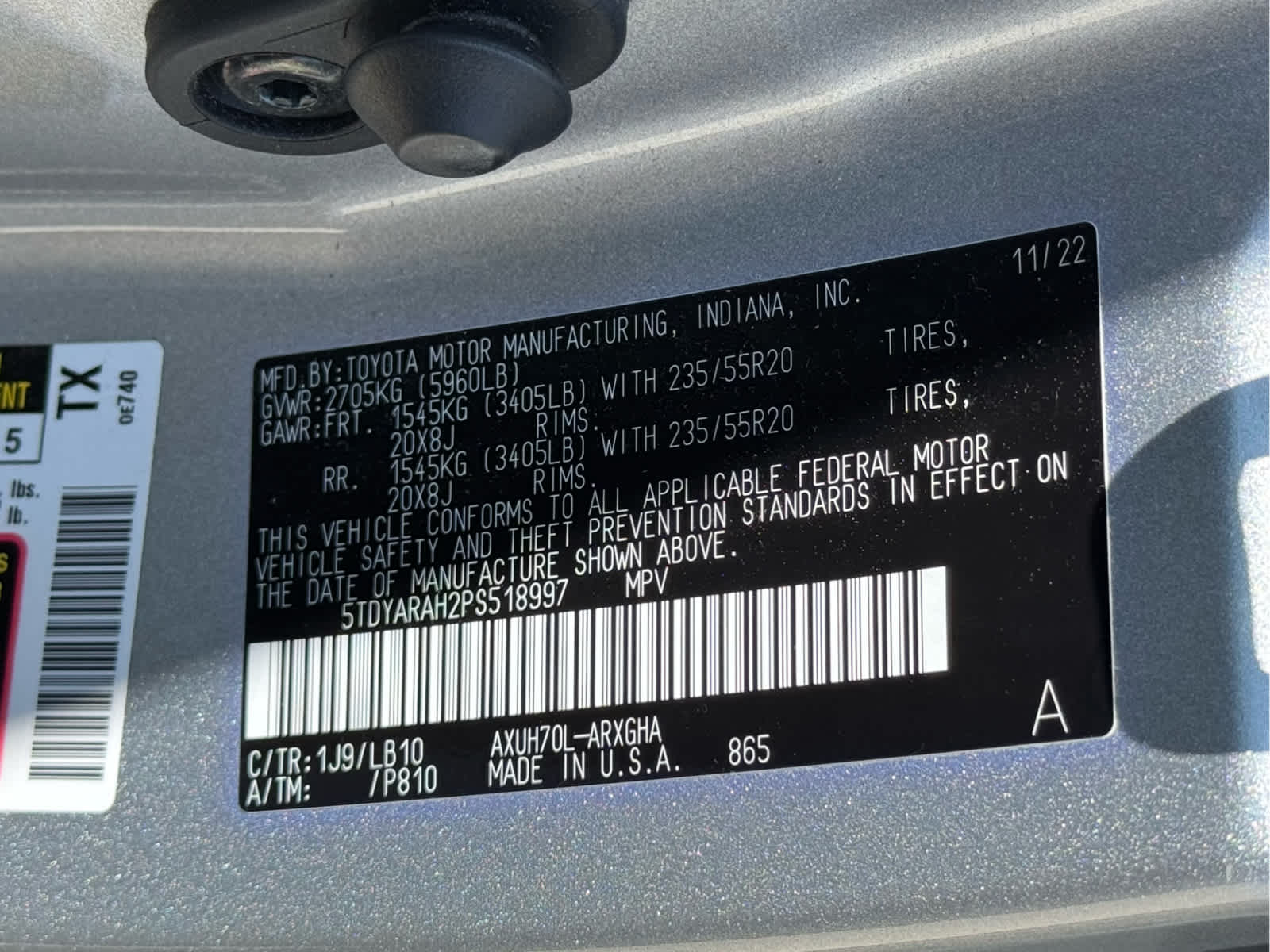 Used 2023 Celestial Silver Metallic Toyota Hybrid Limited image 24