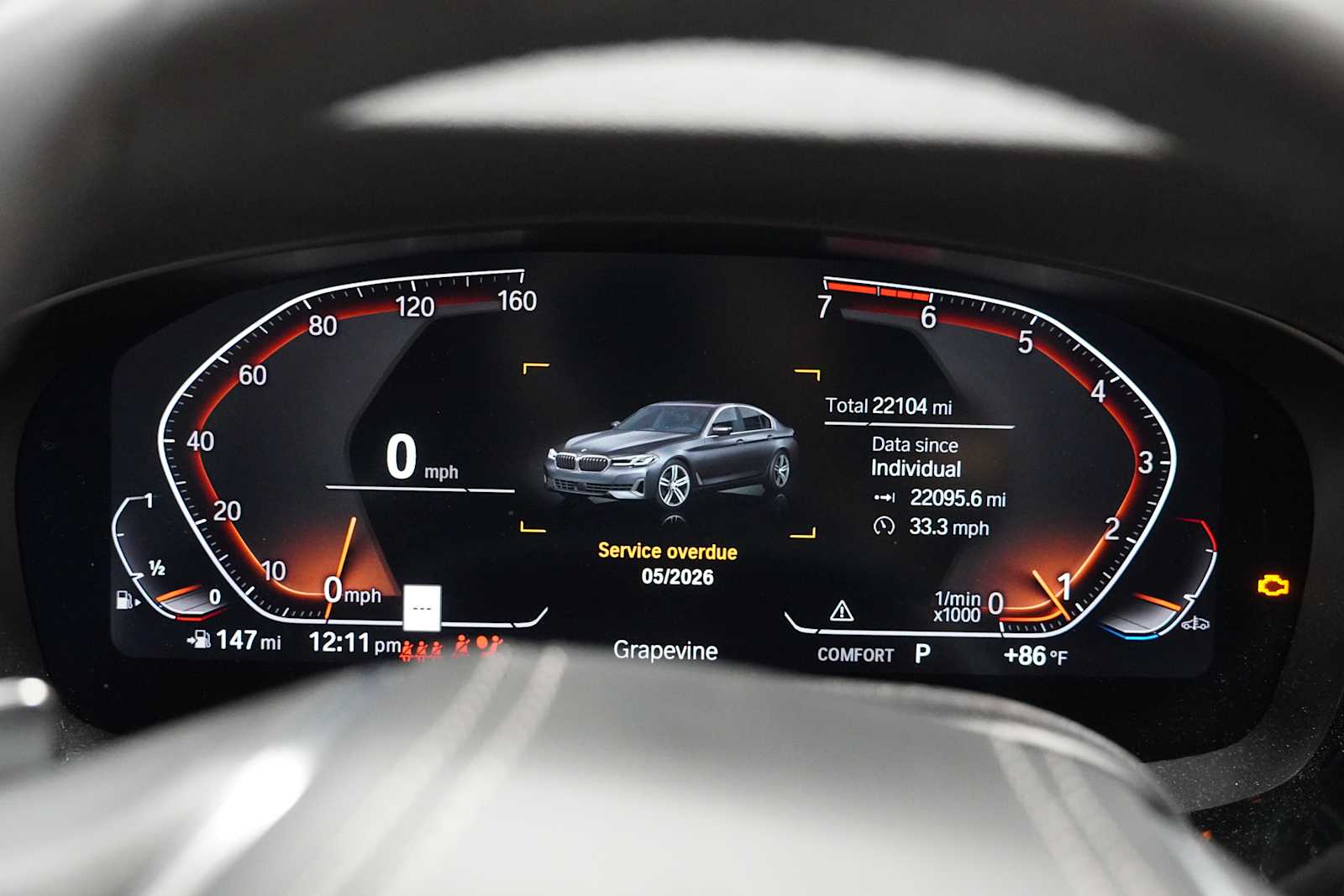 Certified Used 2023 Dark Graphite Metallic BMW 530i image 15