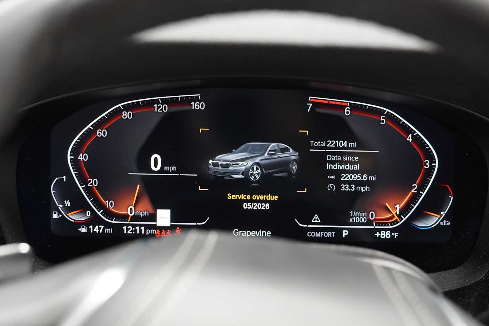 Certified Used 2023 Dark Graphite Metallic BMW 530i image 16
