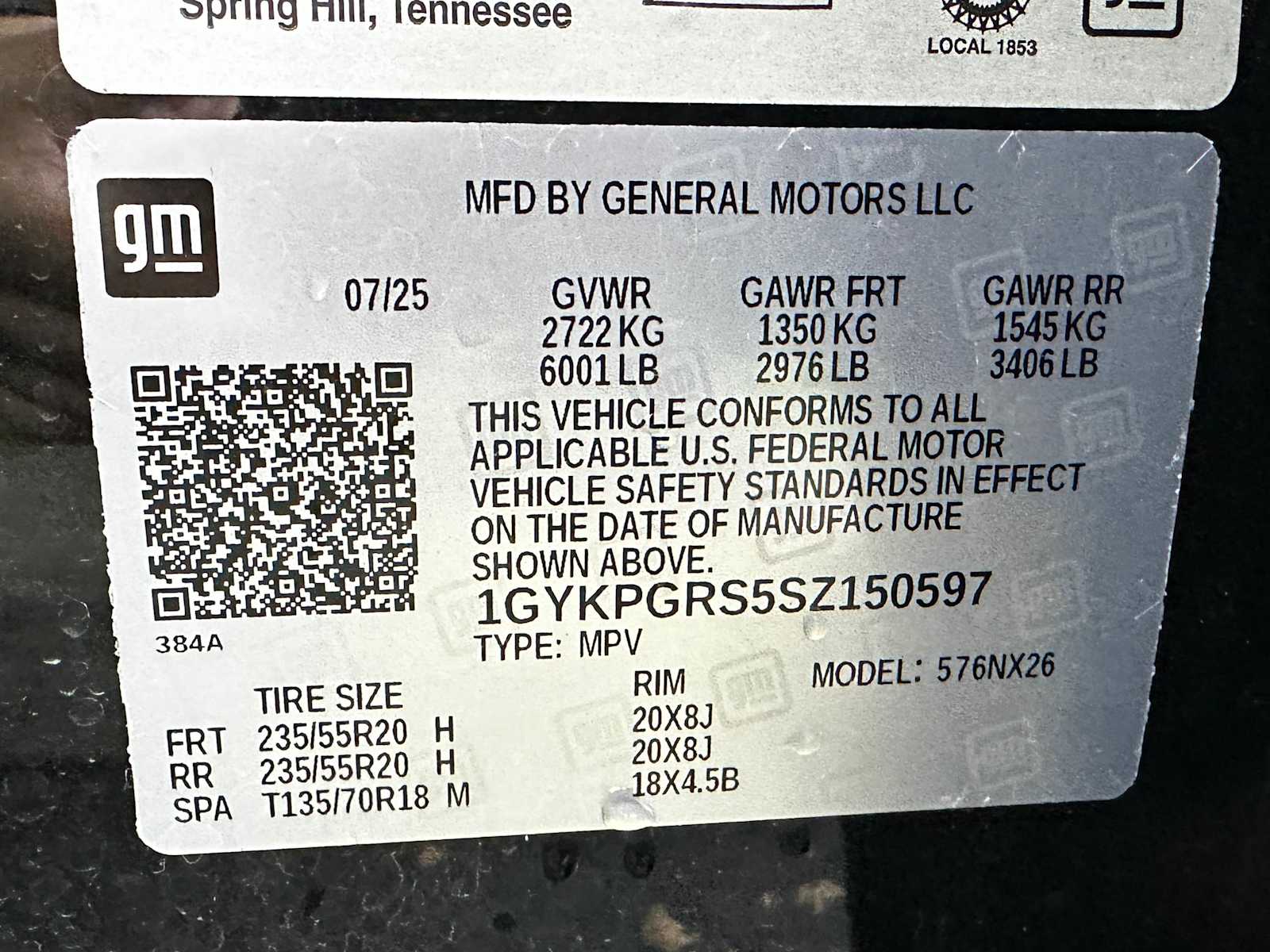 Certified Used 2025 Stellar Black Metallic Cadillac Sport image 23