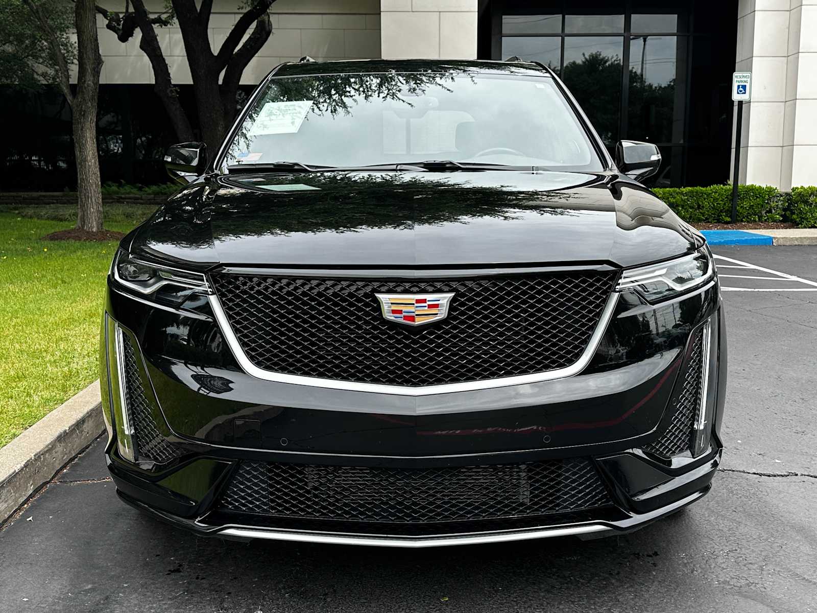 Certified Used 2025 Stellar Black Metallic Cadillac AWD Sport image 2