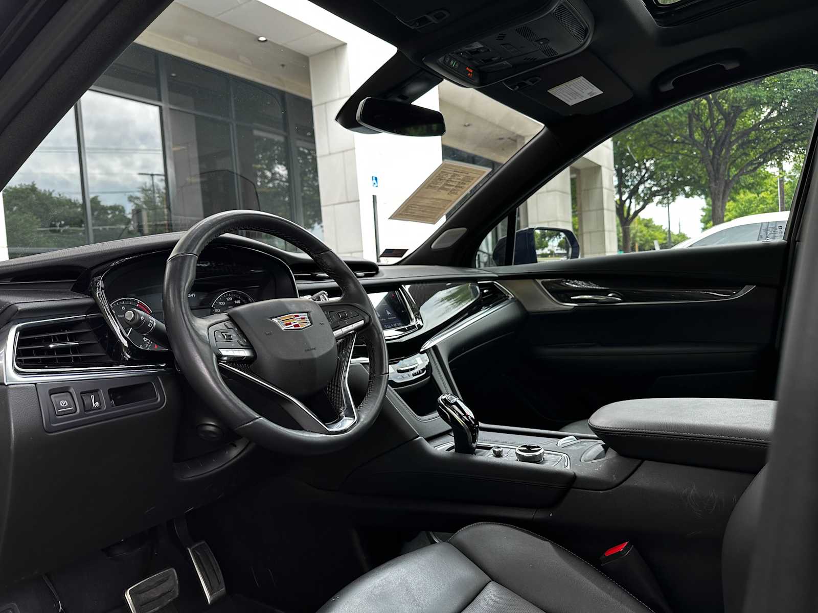 Certified Used 2025 Stellar Black Metallic Cadillac AWD Sport image 8