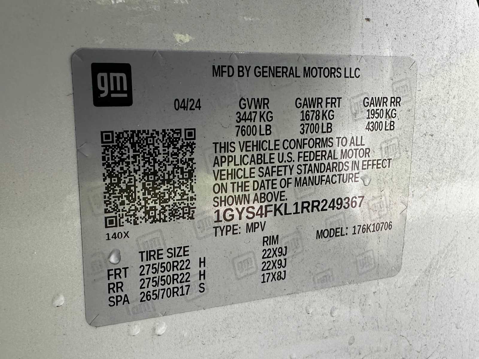 Certified Used 2024 Crystal White Tricoat Cadillac 4WD Sport image 22