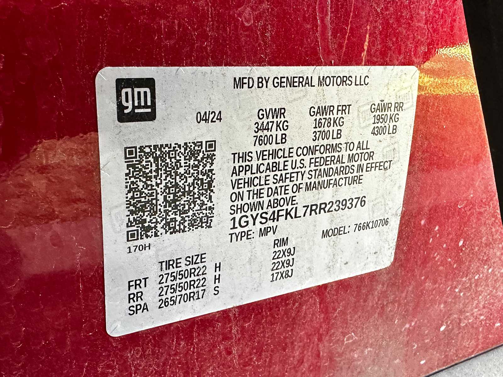 Certified Used 2024 Radiant Red Tintcoat Cadillac 4WD Sport image 25