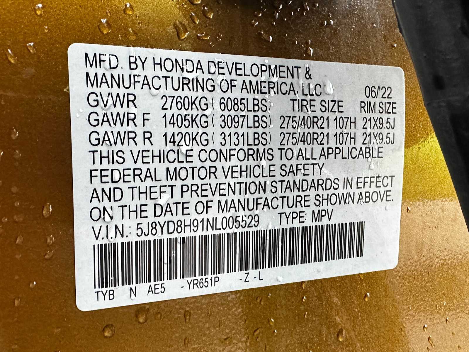 Used 2022 Tiger Eye Pearl Acura Type S image 23
