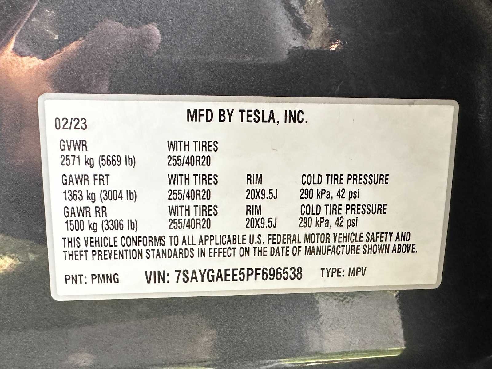 Used 2023 GREY Tesla  image 20