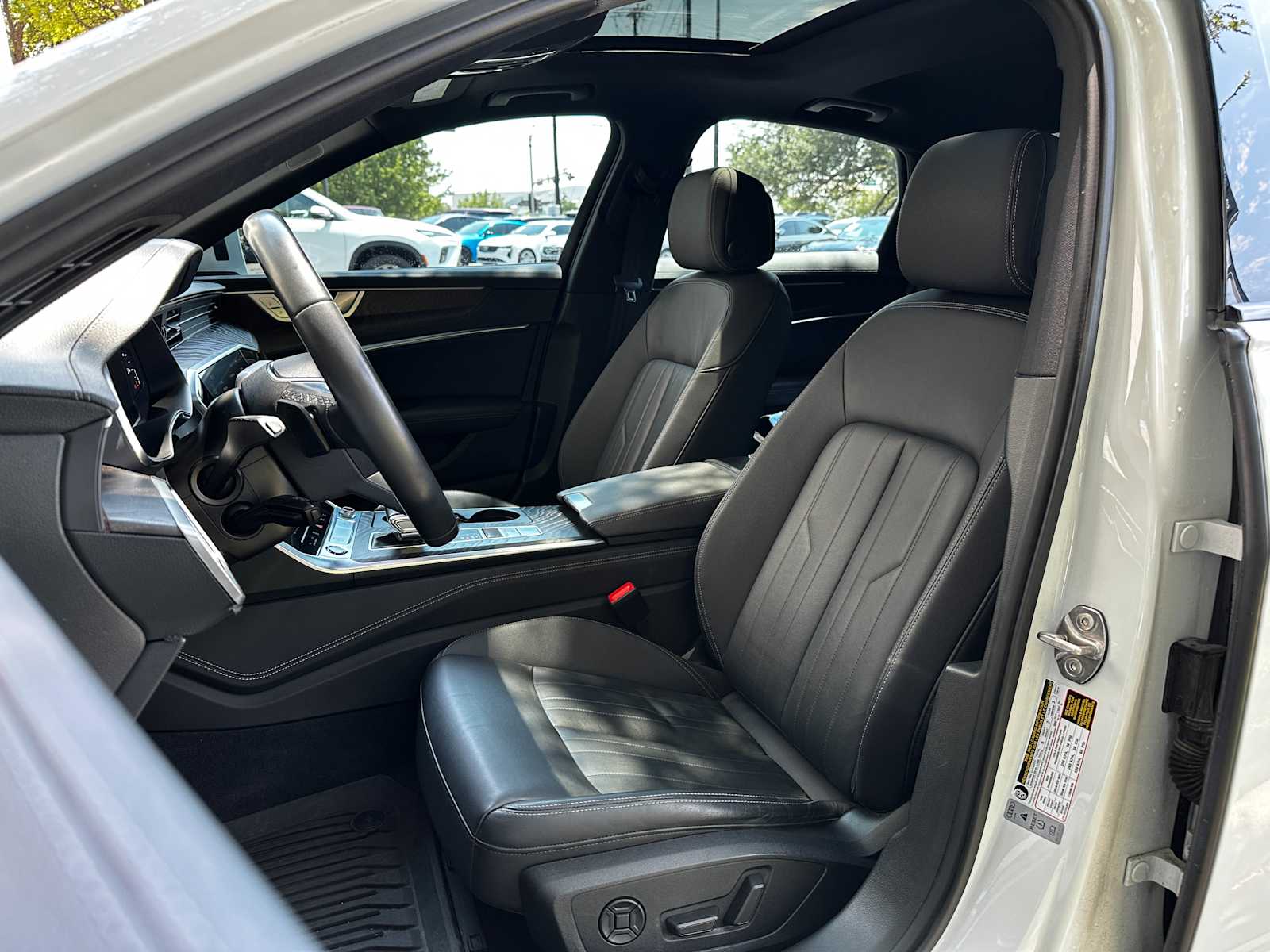 Used 2021 Glacier White Metallic Audi Premium Plus image 9