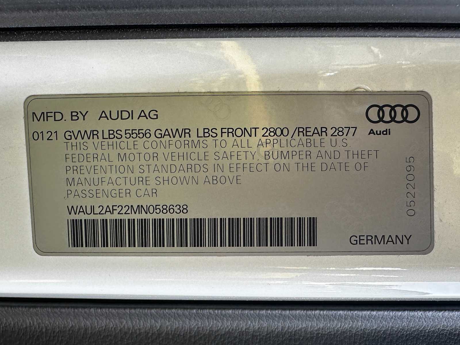 Used 2021 Glacier White Metallic Audi Premium Plus image 22