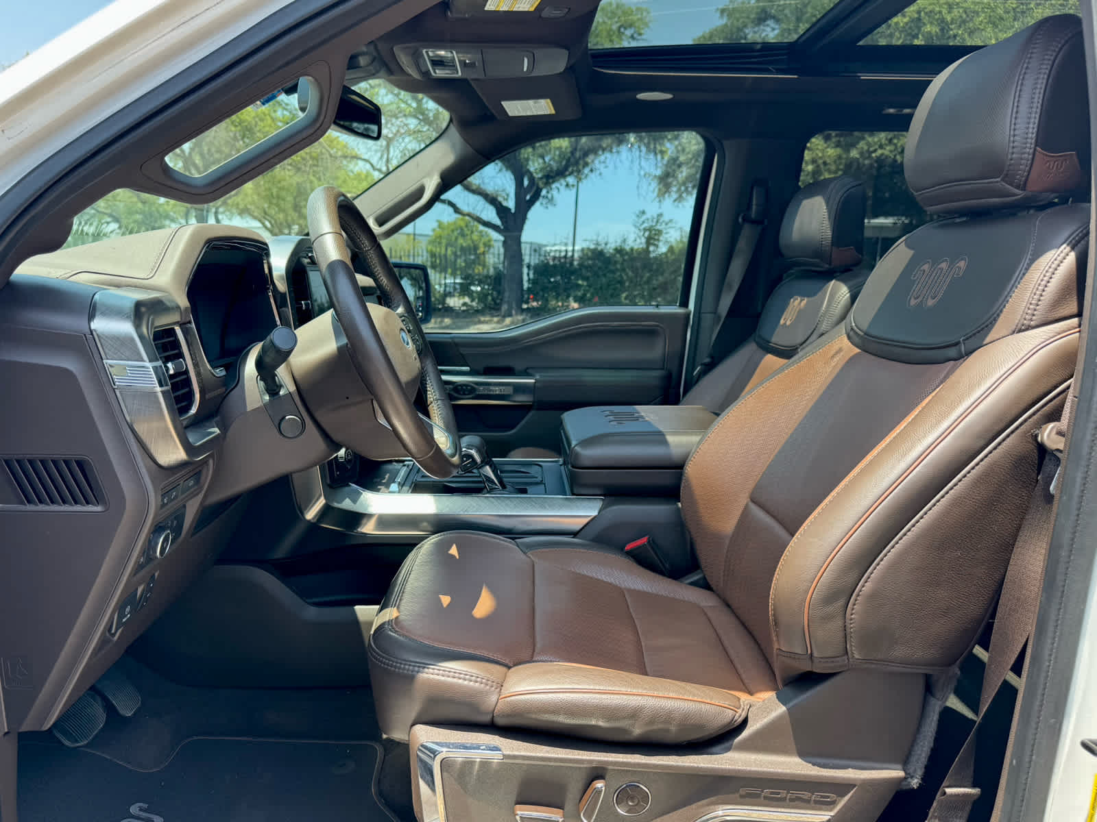 Used 2021 Star White Metallic Tri-Coat Ford King Ranch image 13