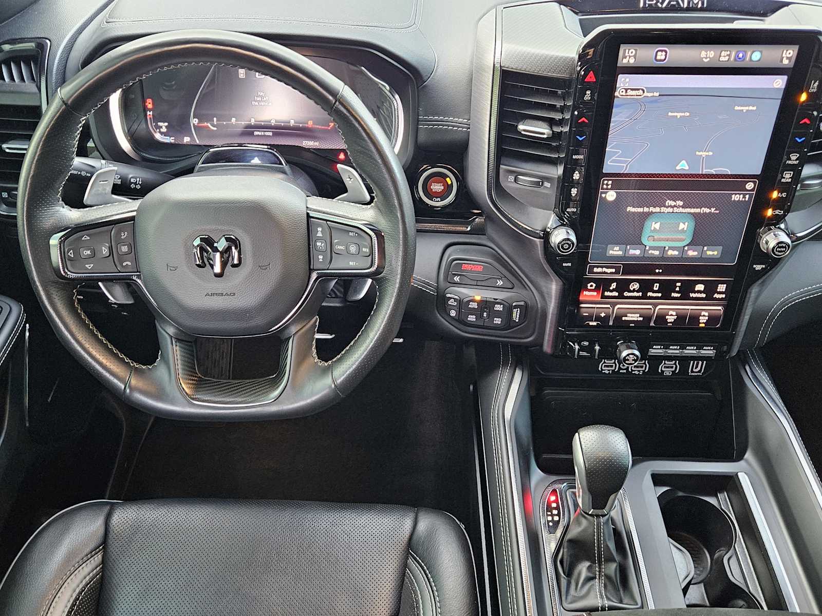 Used 2025 Diamond Black Crystal Pearlcoat Ram RHO image 23
