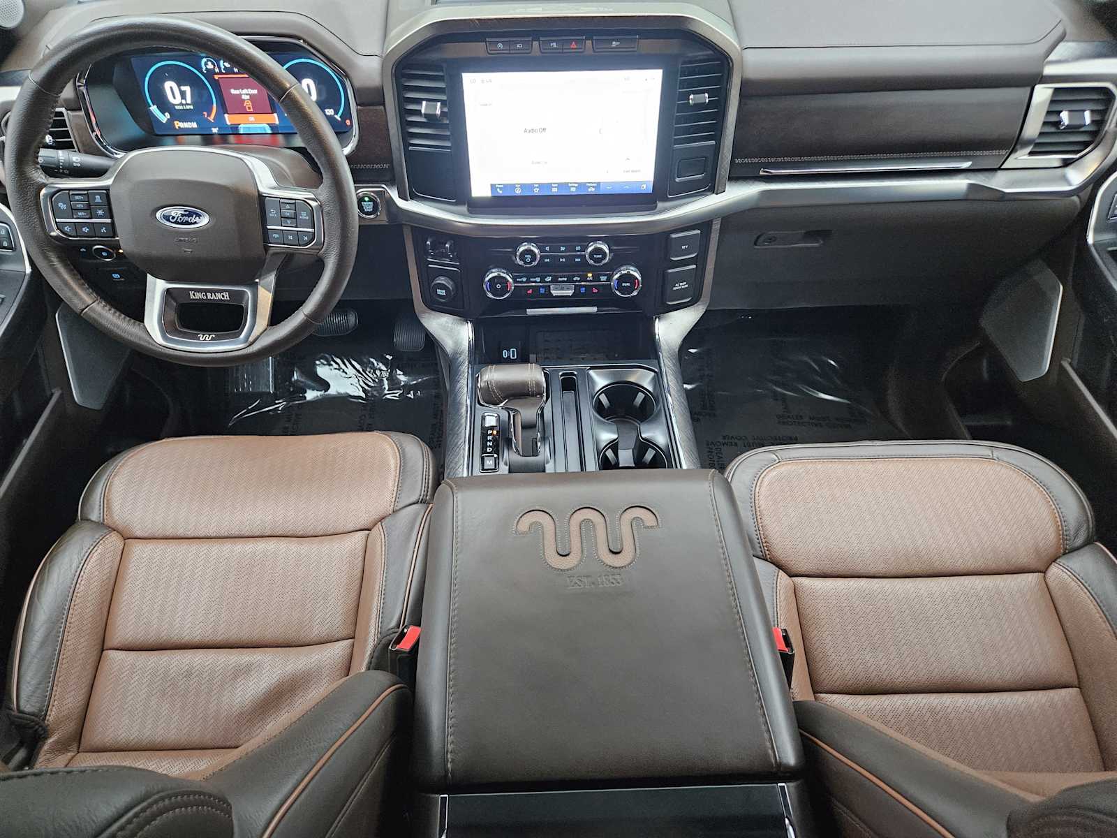 Used 2023 Azure Gray Metallic Tri-Coat/Stone Gray Ford King Ranch image 21
