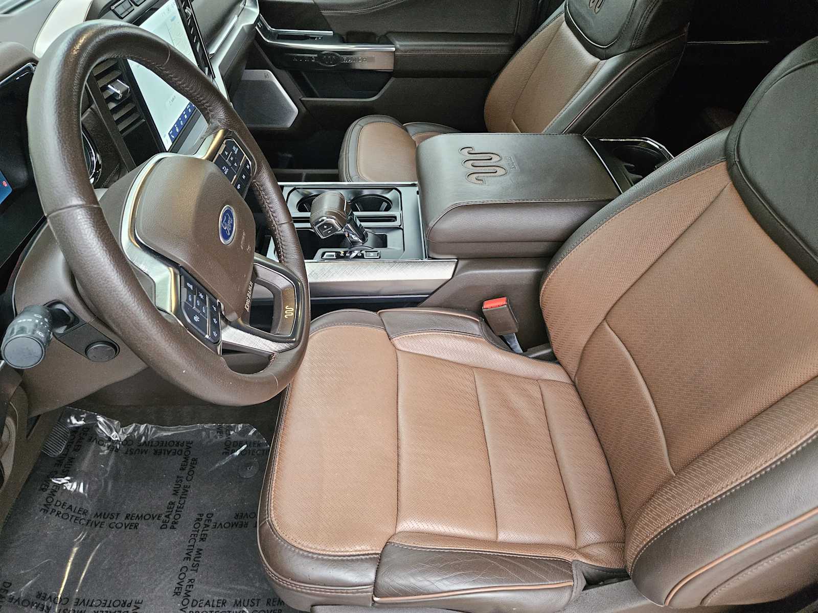 Used 2023 Azure Gray Metallic Tri-Coat/Stone Gray Ford King Ranch image 10