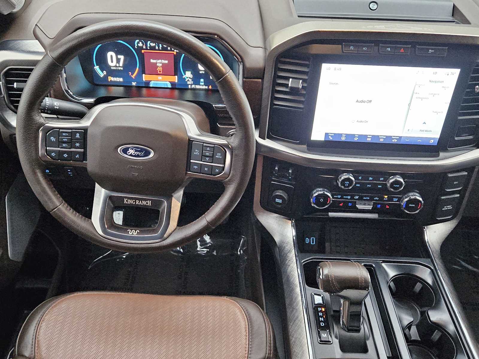 Used 2023 Azure Gray Metallic Tri-Coat/Stone Gray Ford King Ranch image 22