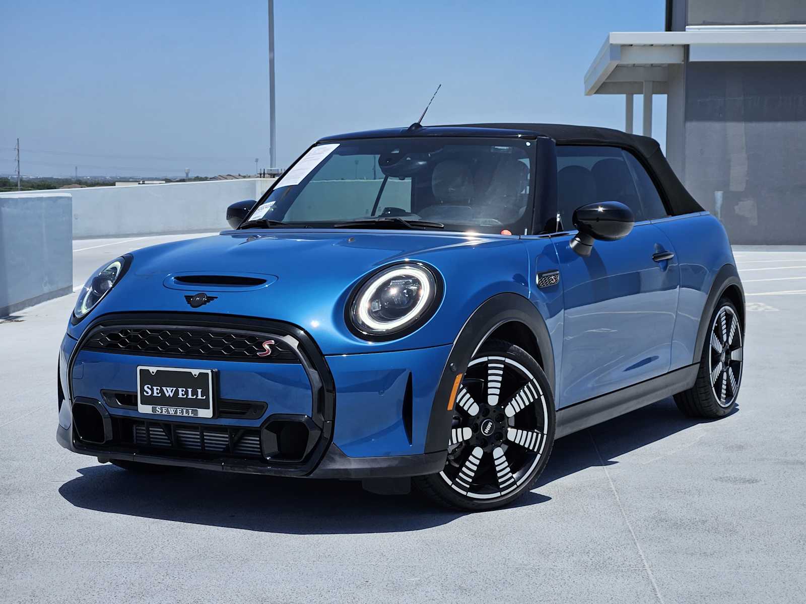Island Blue Metallic 2024 MINI Cooper Convertible Front-Wheel Drive Automatic