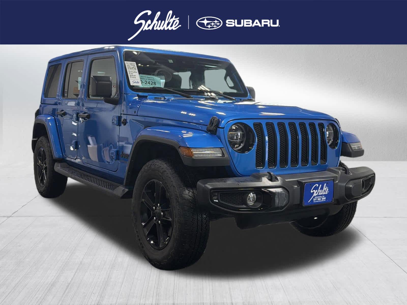 Hydro Blue Pearlcoat 2022 Jeep Wrangler Unlimited Sahara Altitude 4WD SUV / Crossover Four-Wheel Drive 8-Speed Automatic