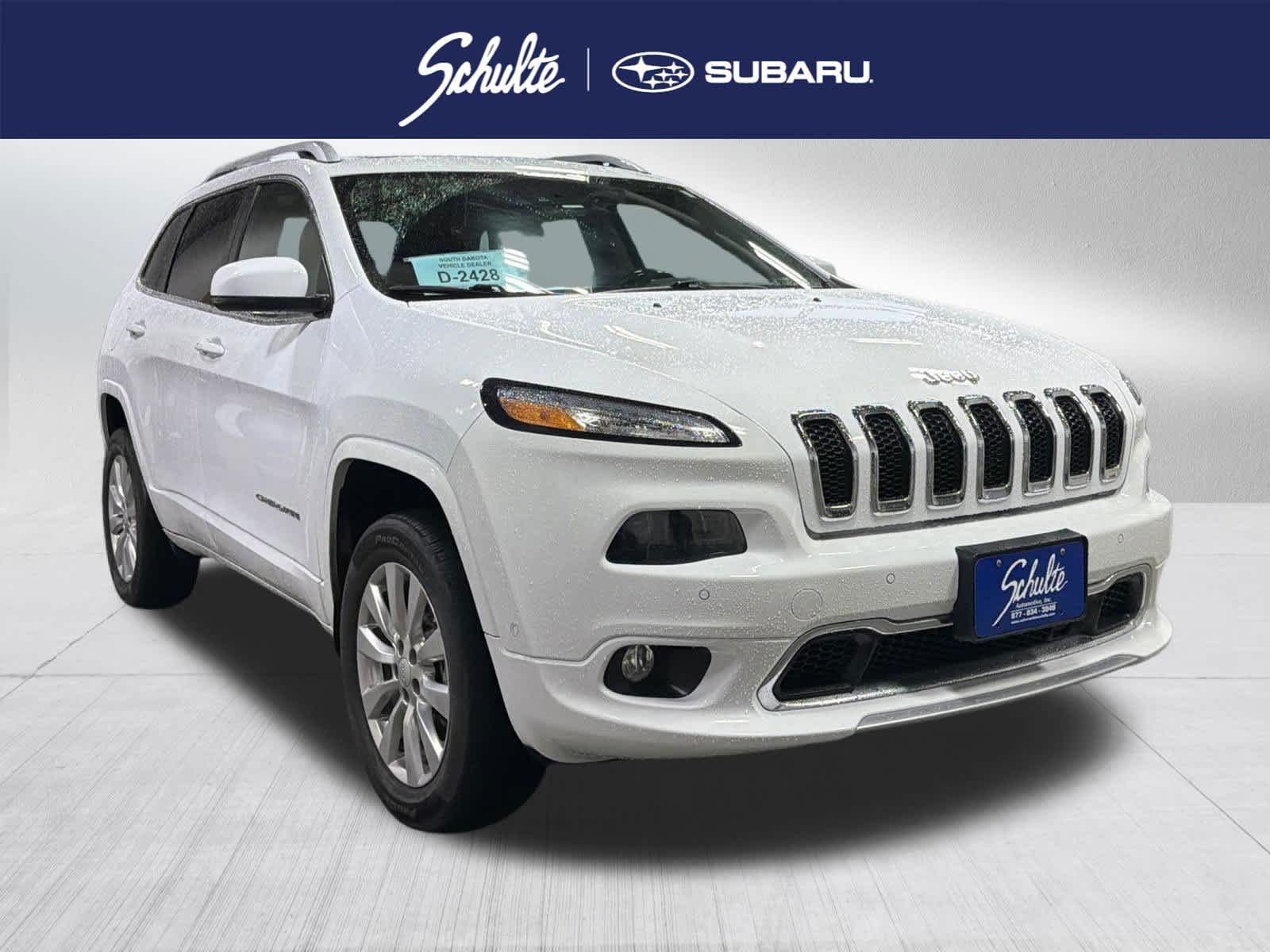 Bright White Clearcoat 2018 Jeep Cherokee Overland 4WD SUV / Crossover Four-Wheel Drive 9-Speed Automatic