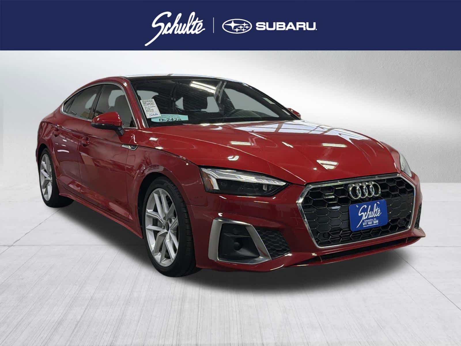 Red 2024 Audi A5 Sportback quattro Premium Plus S Line 45 TFSI AWD Sedan All-Wheel Drive 7-Speed Automatic