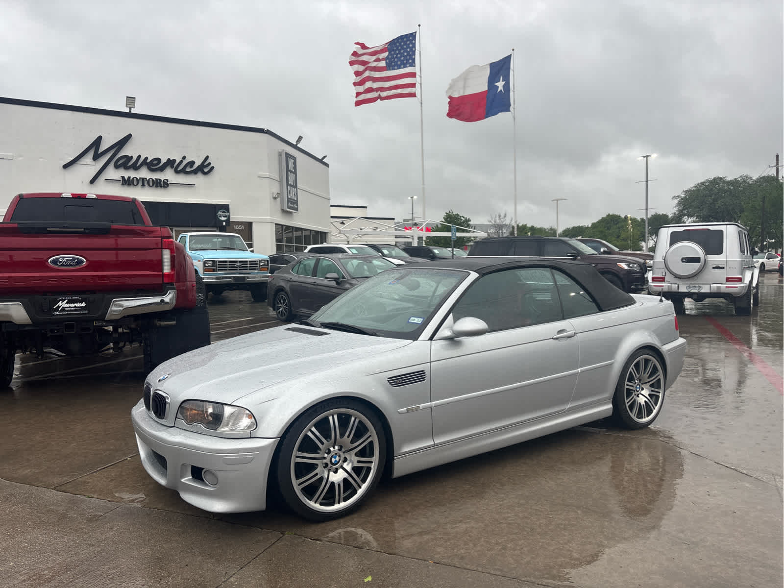 Silver 2001 BMW M3 Convertible RWD Convertible Rear-Wheel Drive 6-Speed Manual