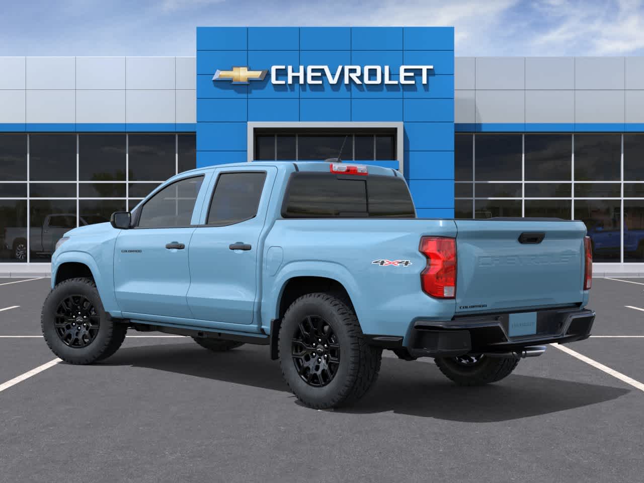 Snowdrift Metallic 2026 Chevrolet Colorado Work Truck Crew Cab 4WD Pickup Truck Four-Wheel Drive 8-Speed Automatic