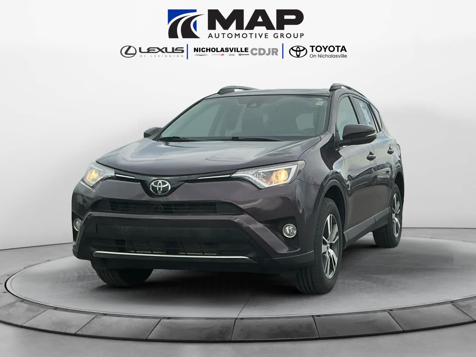 Black Currant Metallic 2018 Toyota RAV4 XLE AWD SUV / Crossover All-Wheel Drive 6-Speed Automatic