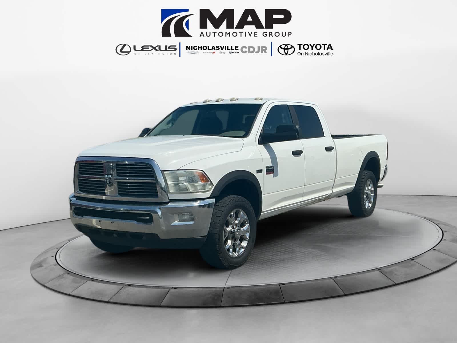Bright White 2012 RAM 2500 SLT Crew Cab LB 4WD Pickup Truck Four-Wheel Drive 6-Speed Automatic
