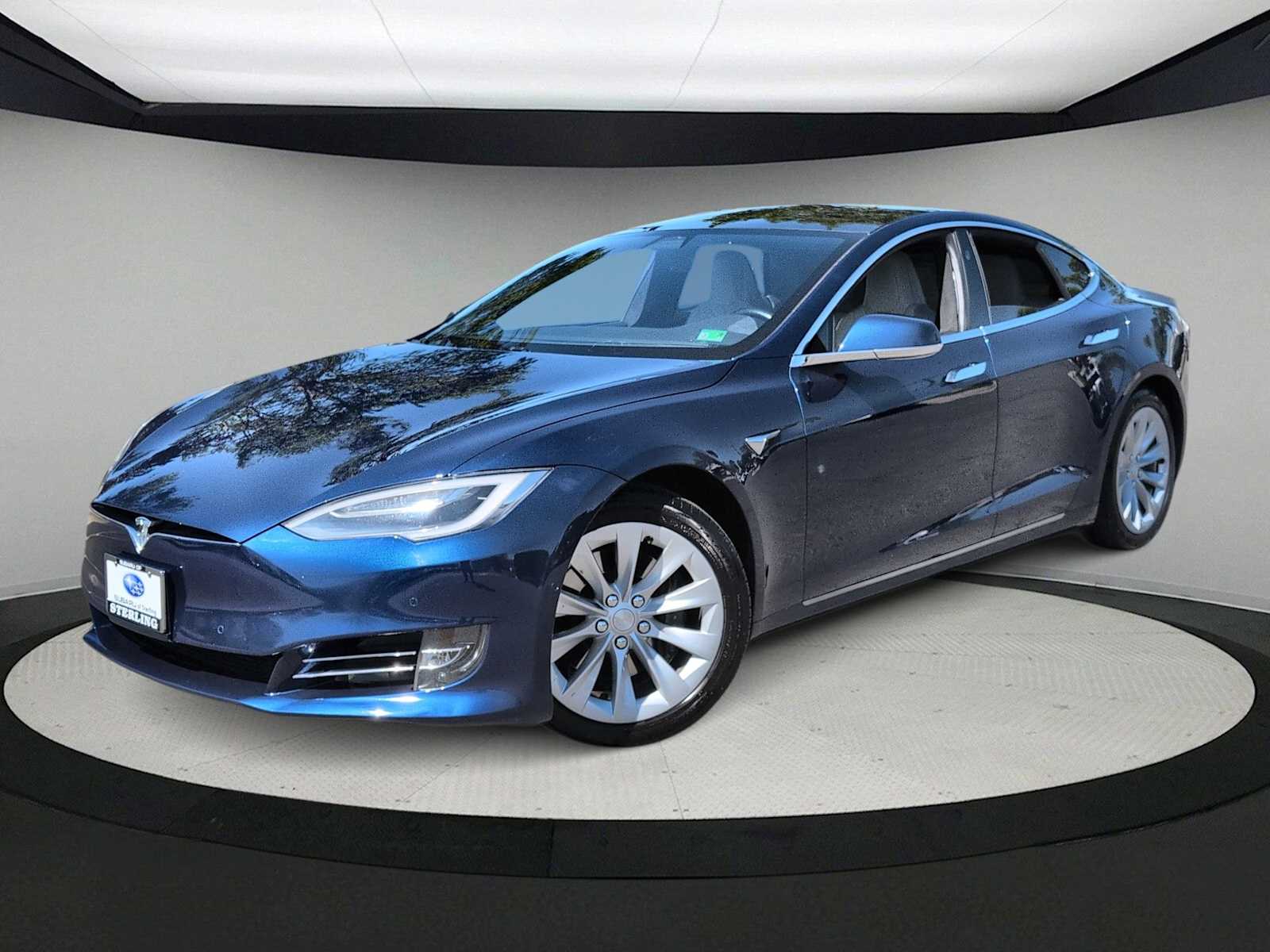 Blue 2016 Tesla Model S Sedan 1-Speed Automatic