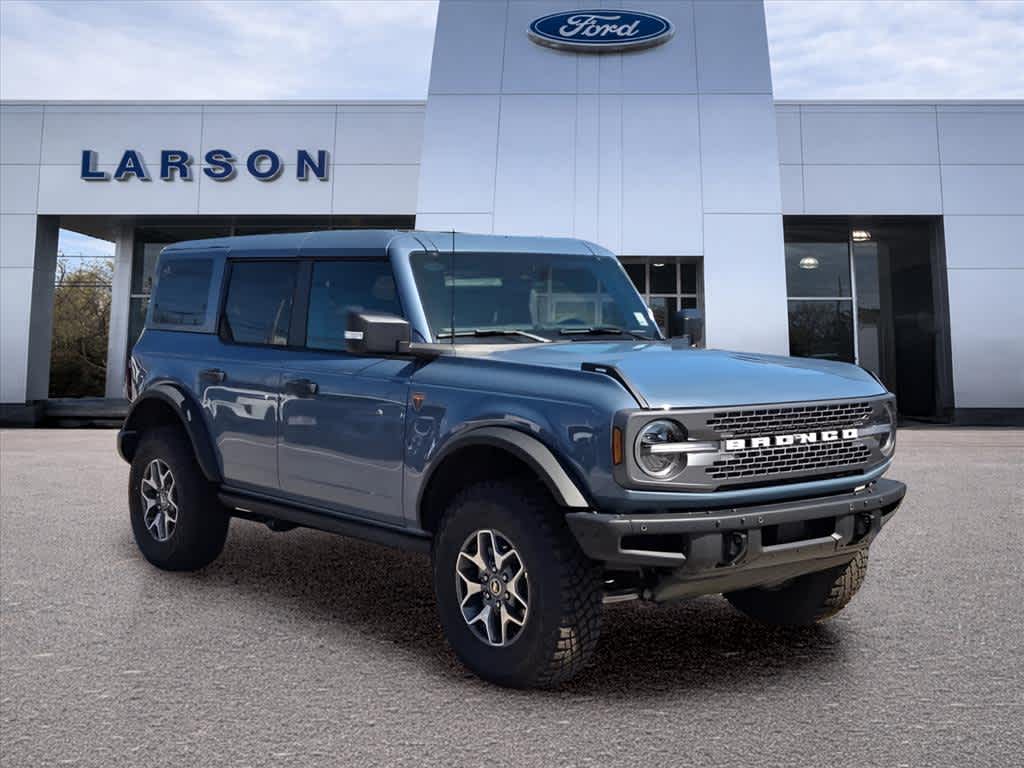 Blue (Azure Gray Metallic Tri-Coat) 2025 Ford Bronco Badlands 4-Door 4WD SUV / Crossover Four-Wheel Drive Automatic