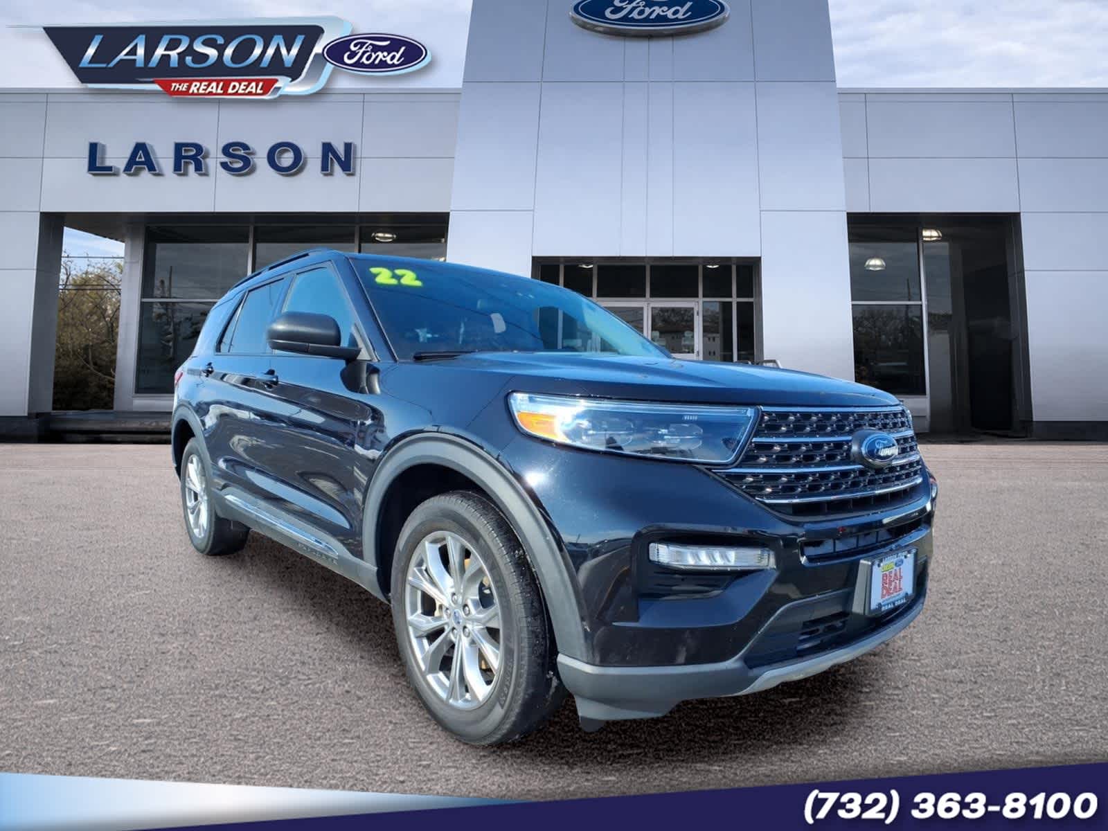 Agate Black Metallic 2022 Ford Explorer XLT AWD SUV / Crossover All-Wheel Drive Automatic