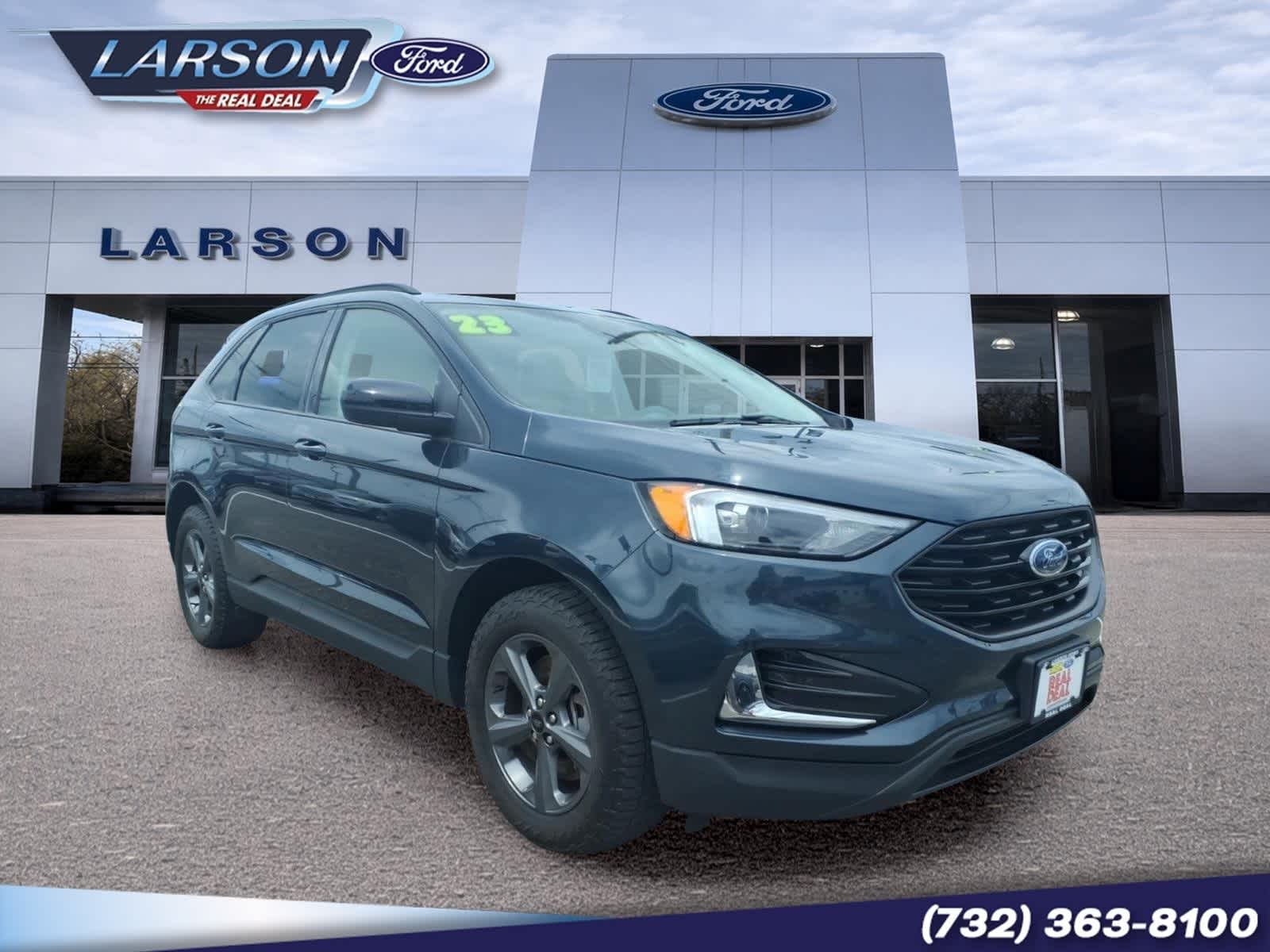 Stone Blue Metallic 2023 Ford Edge SUV / Crossover All-Wheel Drive 8-Speed Automatic