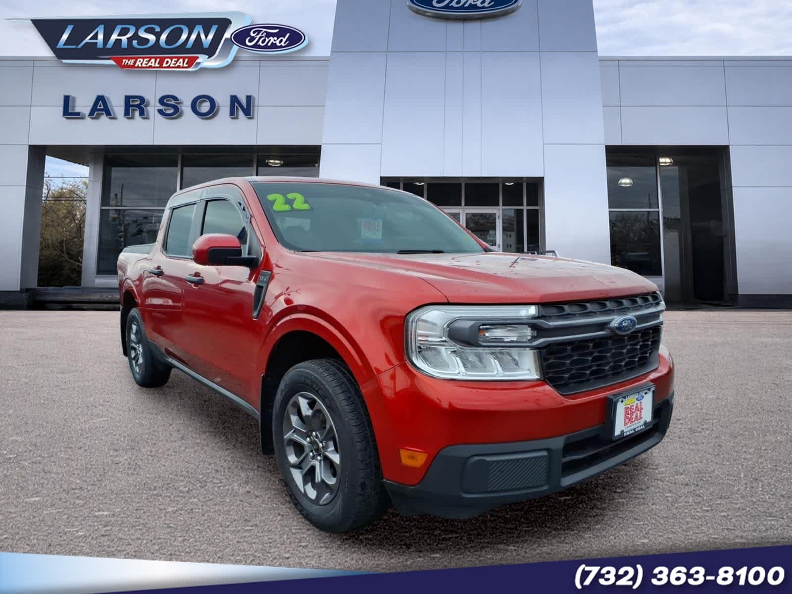 Hot Pepper Red Tinted Clearcoat Metallic 2022 Ford Maverick XLT SuperCrew AWD Pickup Truck All-Wheel Drive 8-Speed Automatic