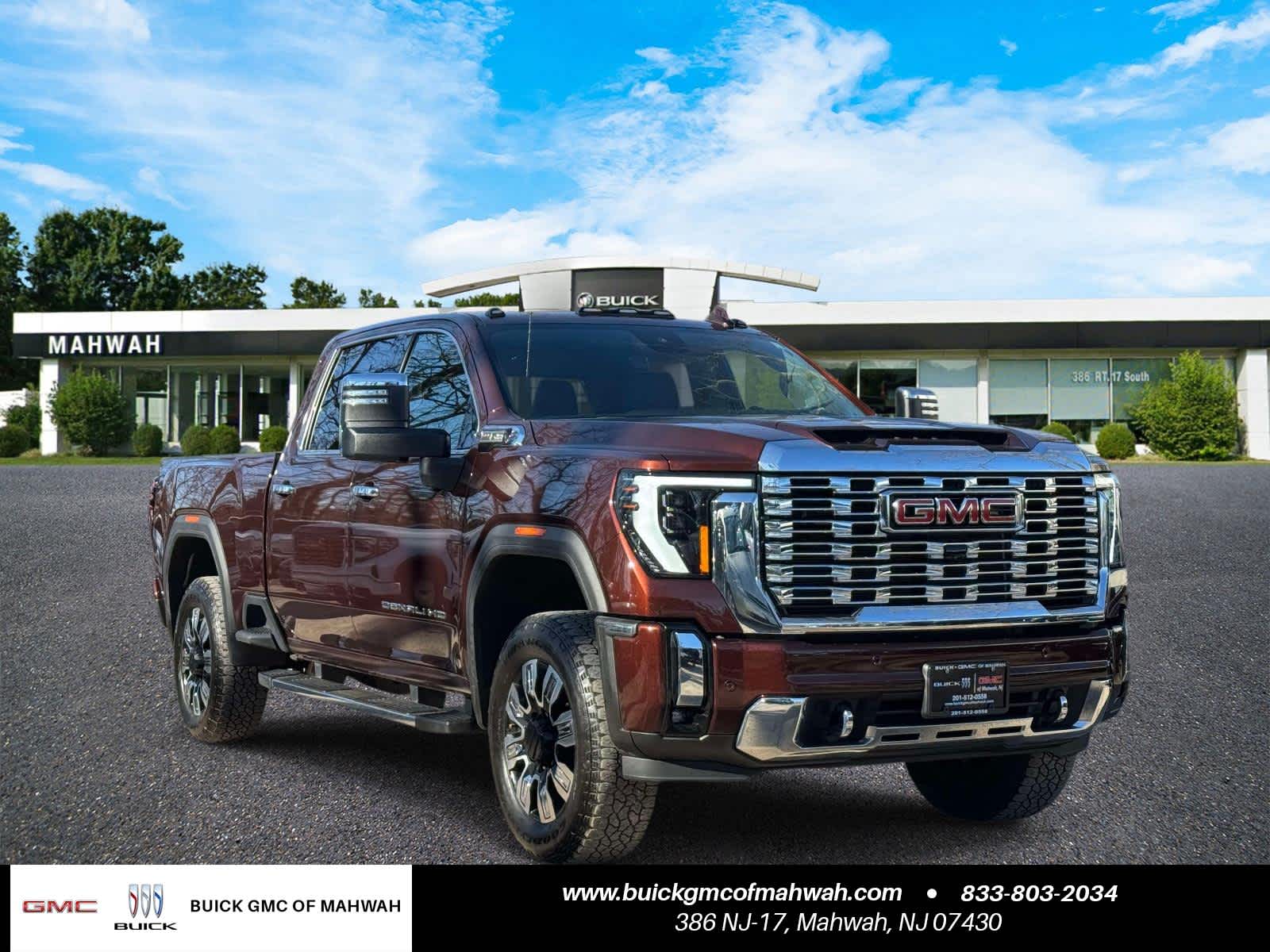 Redwood Metallic 2024 GMC Sierra 2500HD Denali Crew Cab 4WD Pickup Truck Four-Wheel Drive Automatic