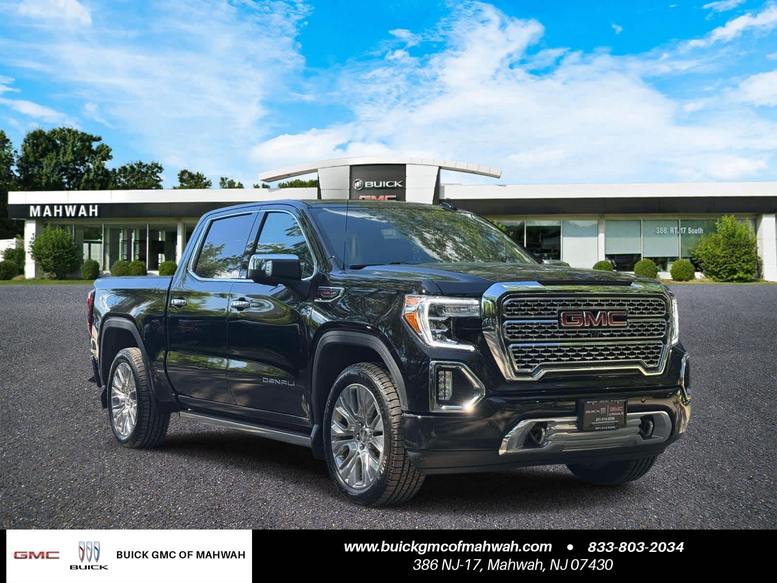 Onyx Black 2021 GMC Sierra 1500 Denali Crew Cab 4WD Pickup Truck Four-Wheel Drive Automatic