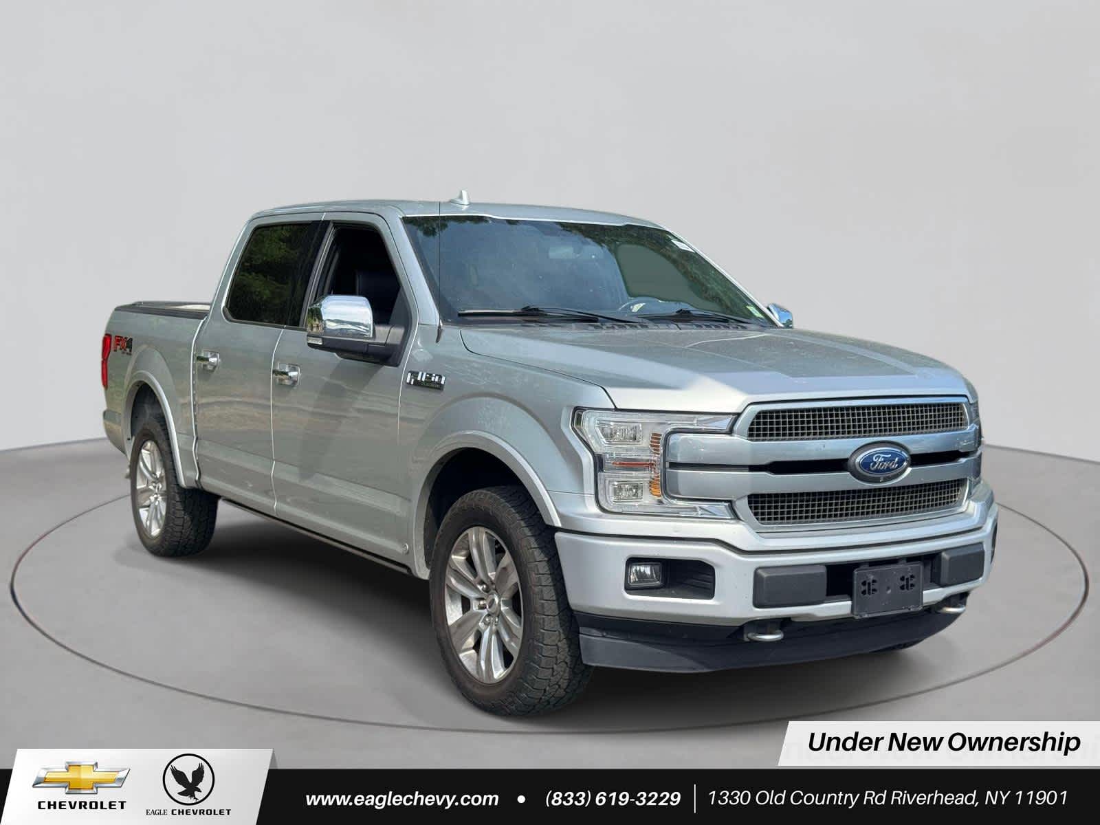 Ingot Silver 2018 Ford F-150 Platinum SuperCrew 4WD Pickup Truck Four-Wheel Drive Automatic