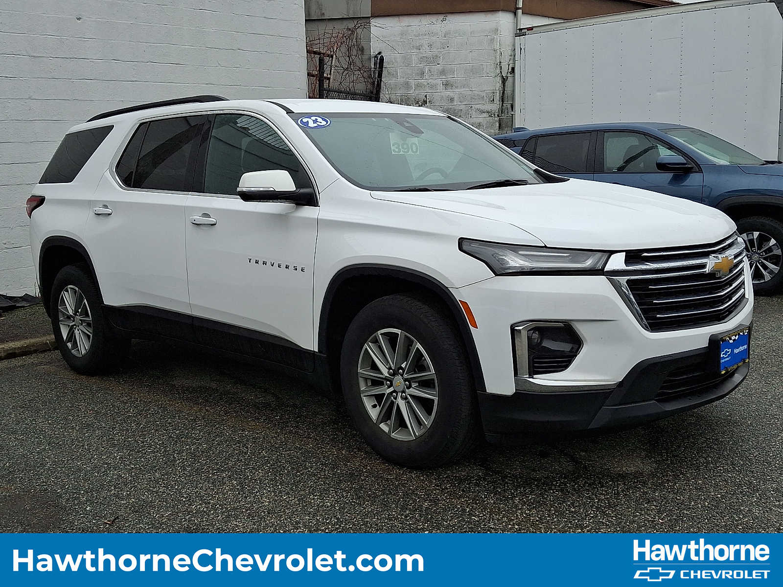 Summit White 2023 Chevrolet Traverse LT Cloth AWD SUV / Crossover Four-Wheel Drive 9-Speed Automatic