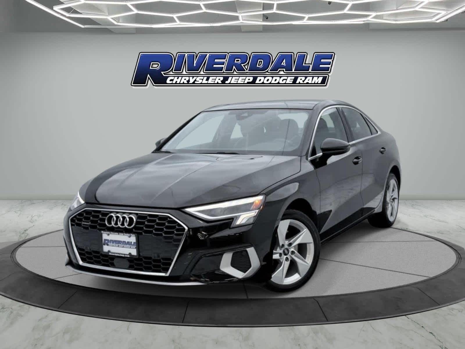 Mythos Black Metallic 2023 Audi A3 40 TFSI quattro Premium AWD Sedan All-Wheel Drive 7-Speed Automatic