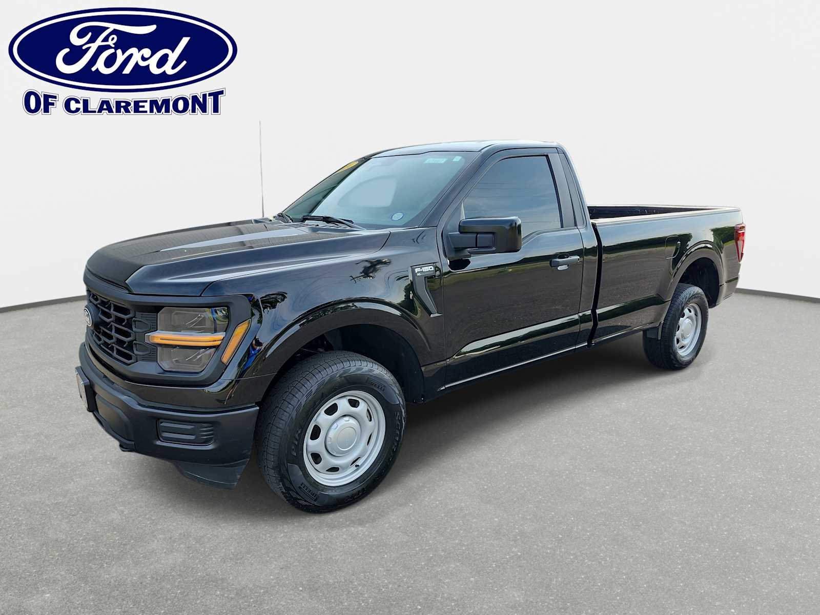 Agate Black Metallic 2024 Ford F-150 XL Regular Cab LB 4WD Pickup Truck Four-Wheel Drive Automatic