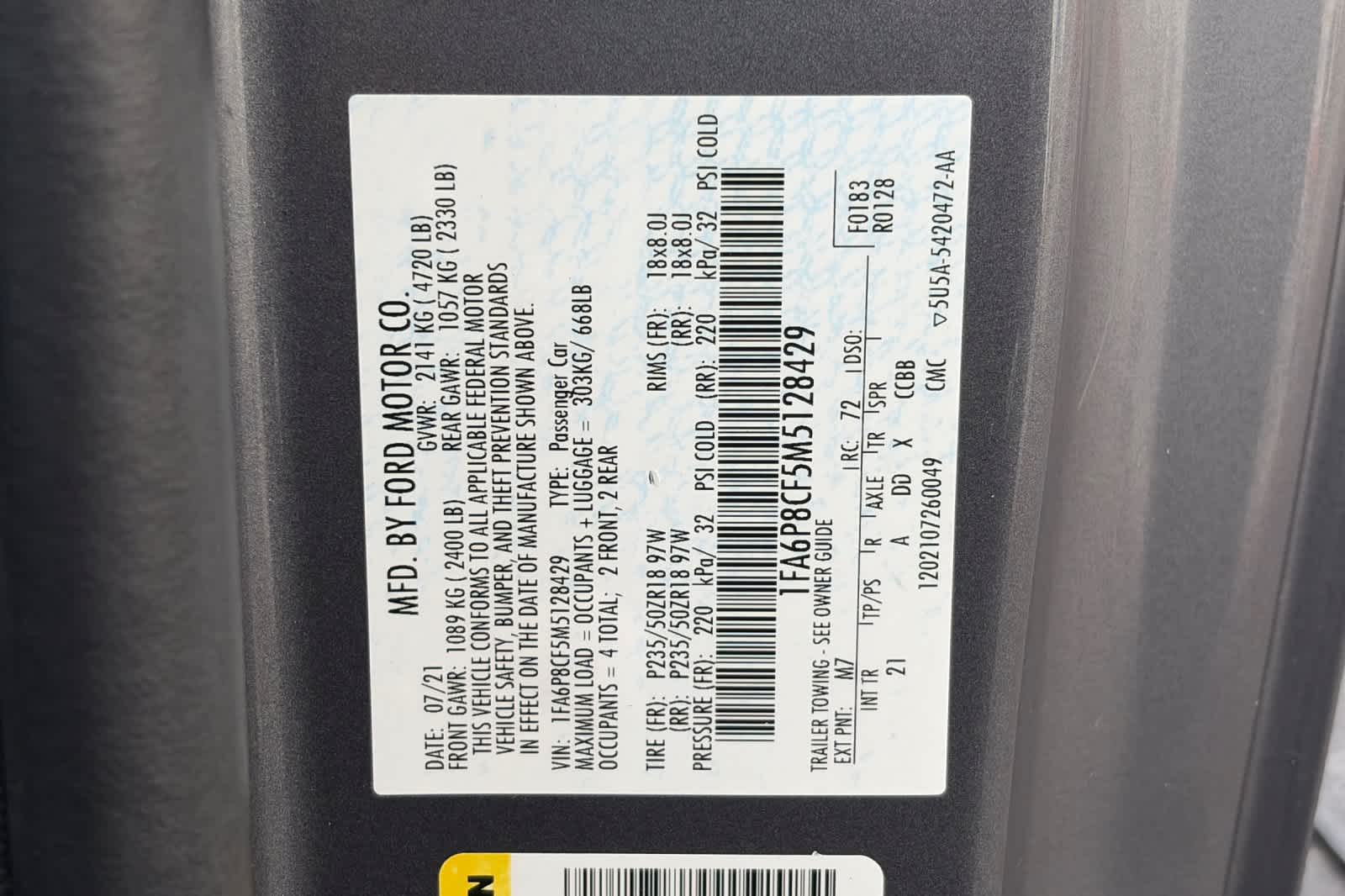 Used 2021 Ford Mustang Coupe
