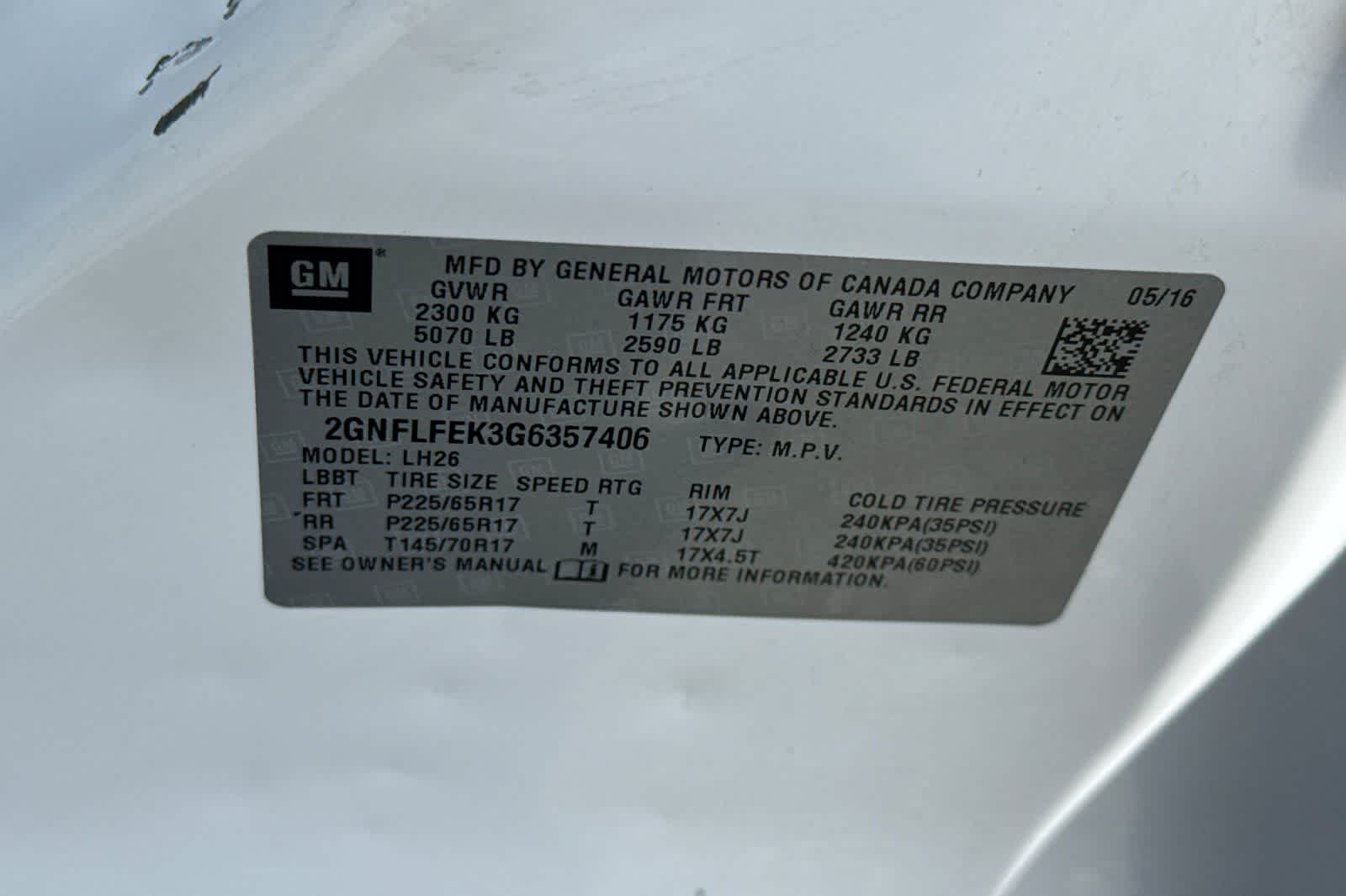Used 2016 Chevrolet Equinox SUV