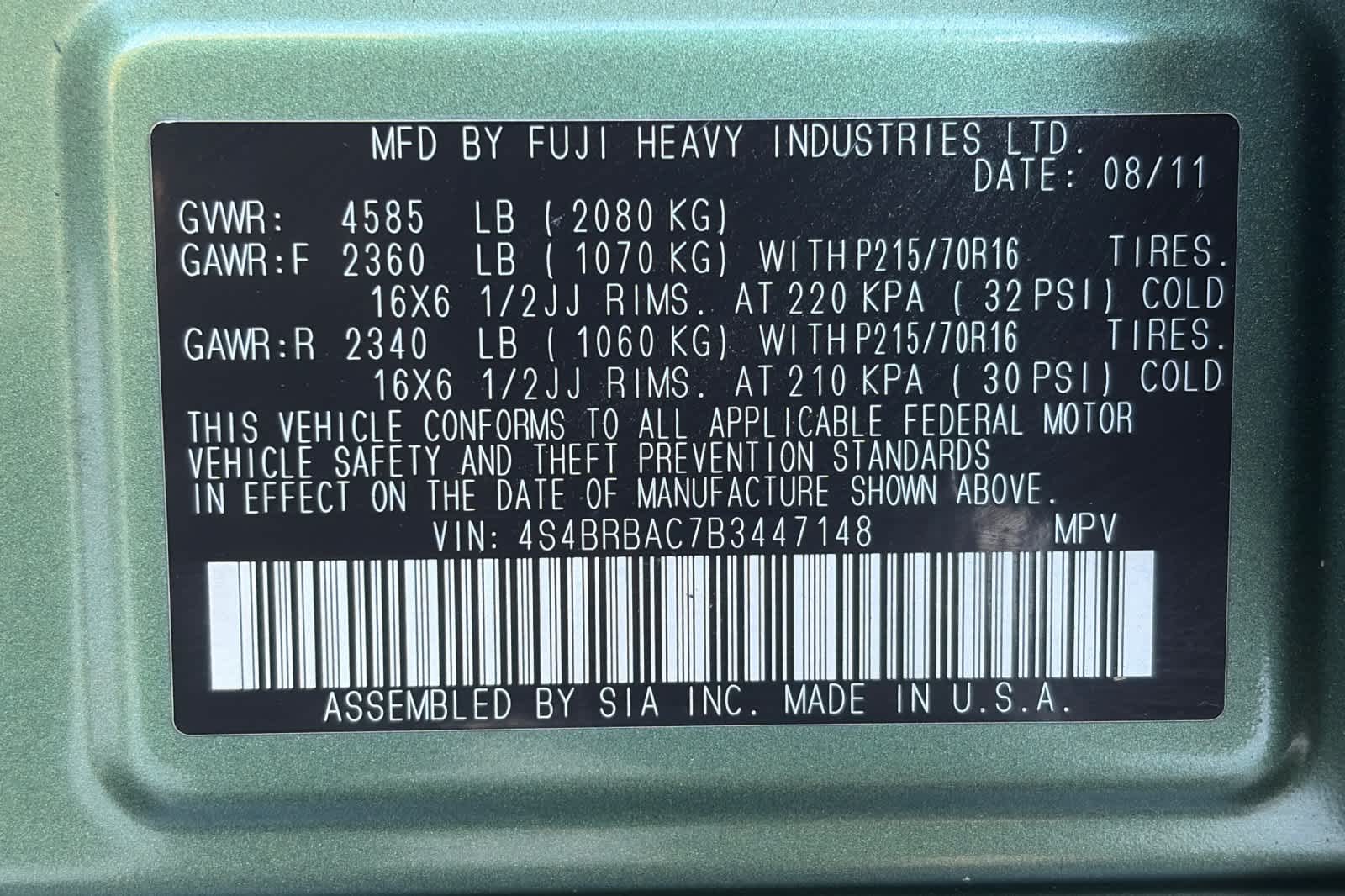Used 2011 Subaru Outback Wagon