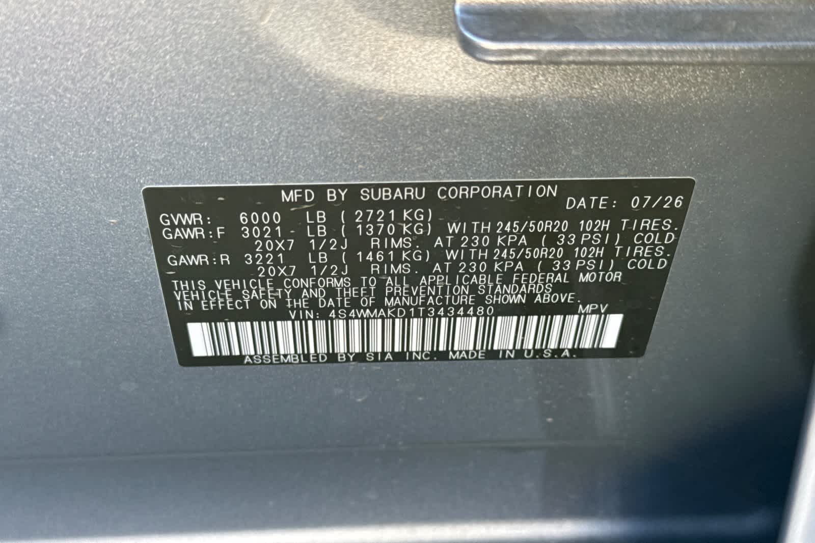 New 2026 Subaru Ascent SUV
