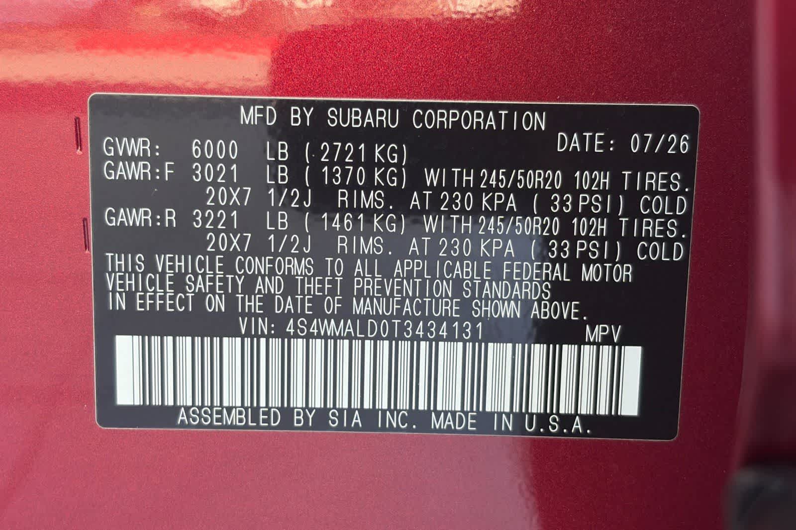 New 2026 Subaru Ascent SUV