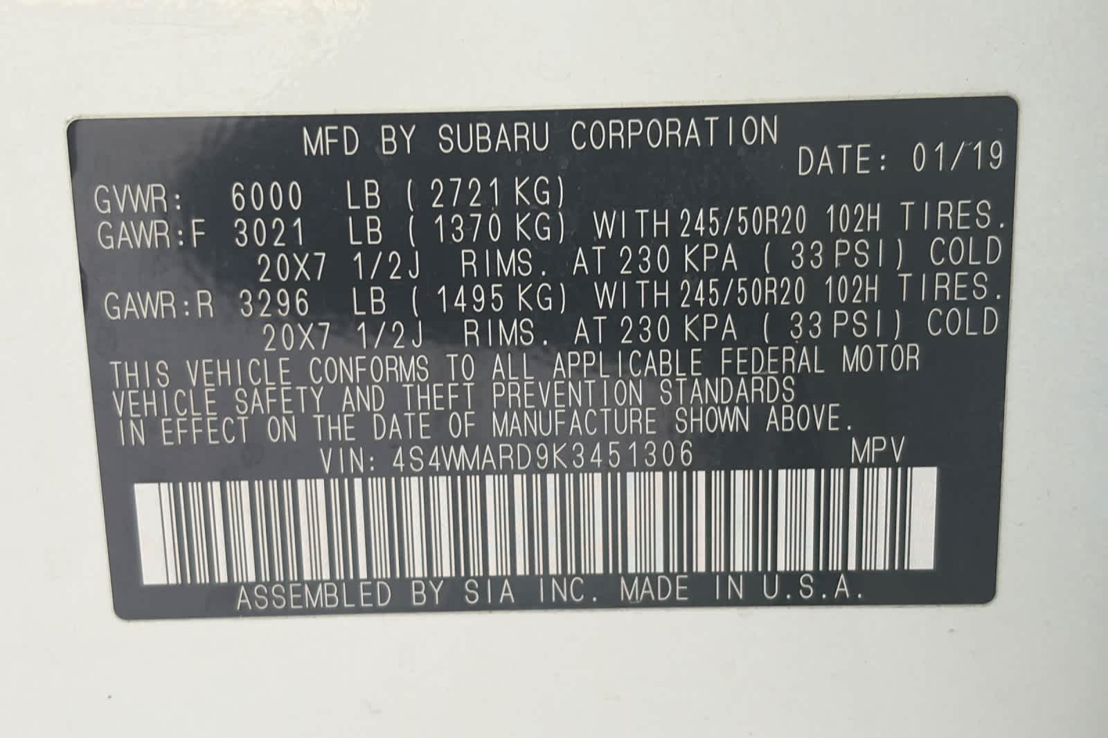 Used 2019 Subaru Ascent SUV