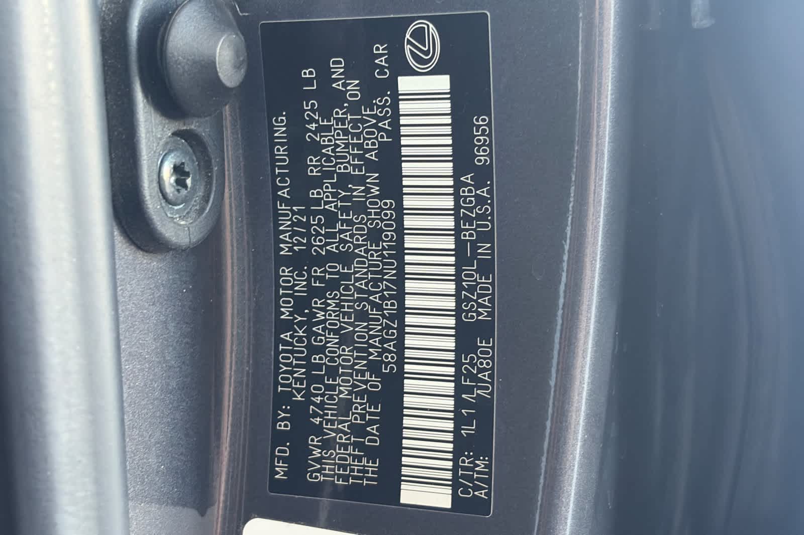 Used 2022 Lexus ES 350 Sedan