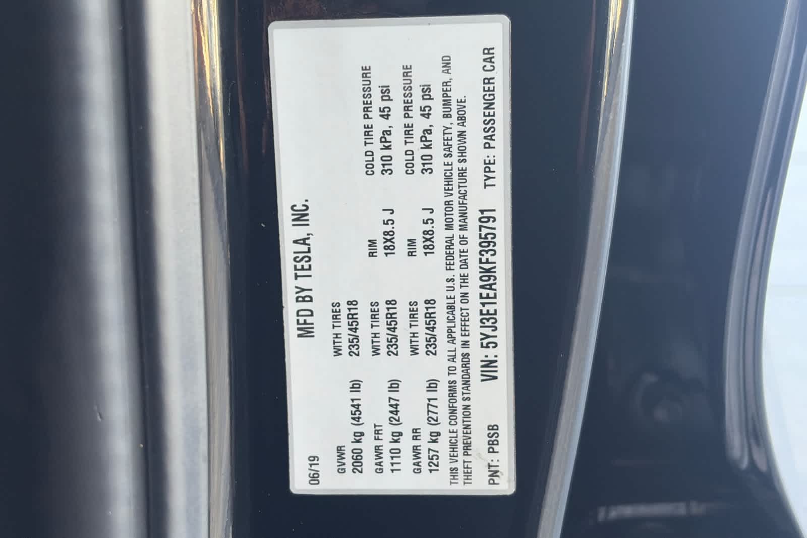 Used 2019 Tesla Model 3 Sedan