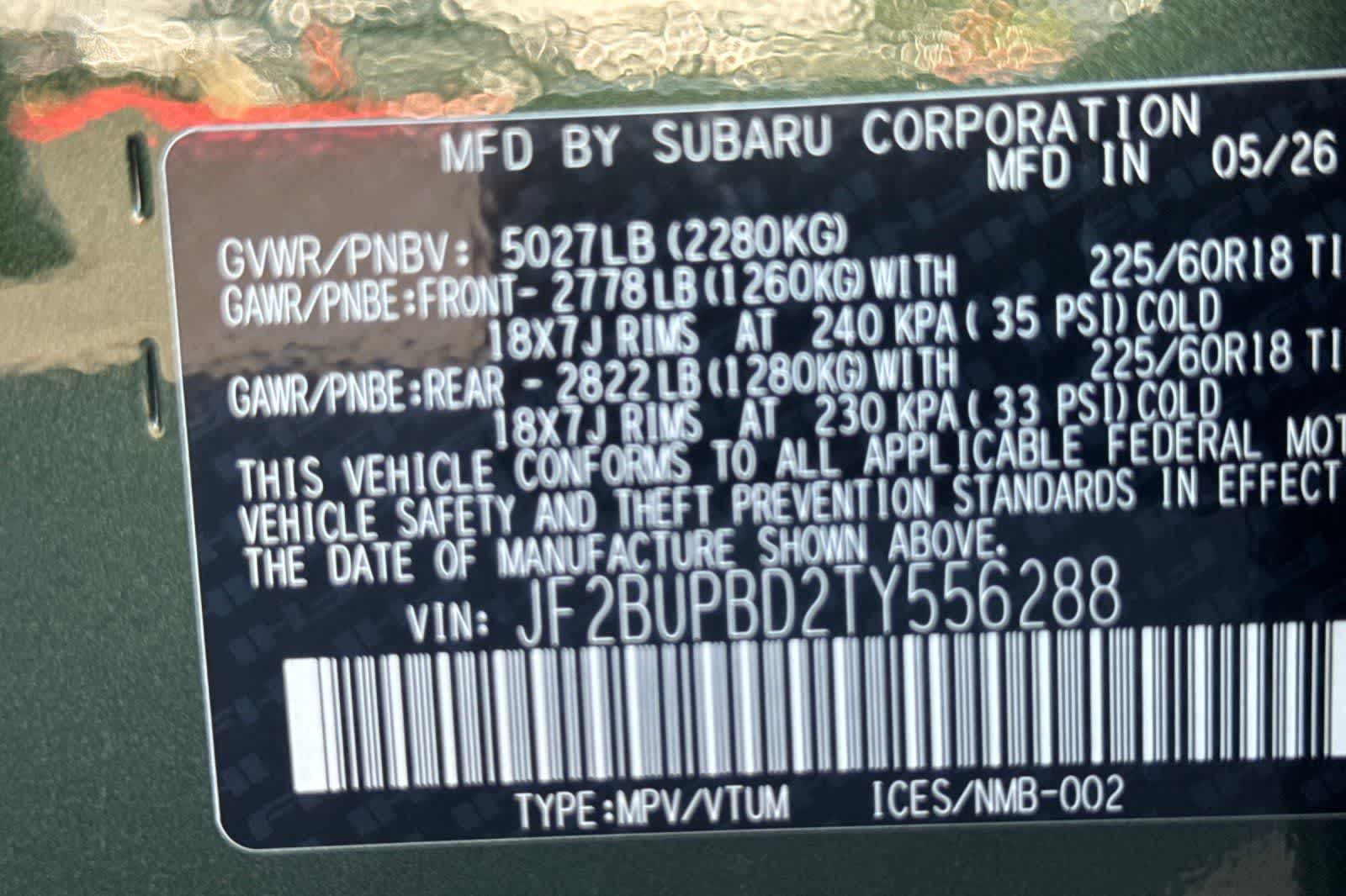 New 2026 Subaru Outback SUV