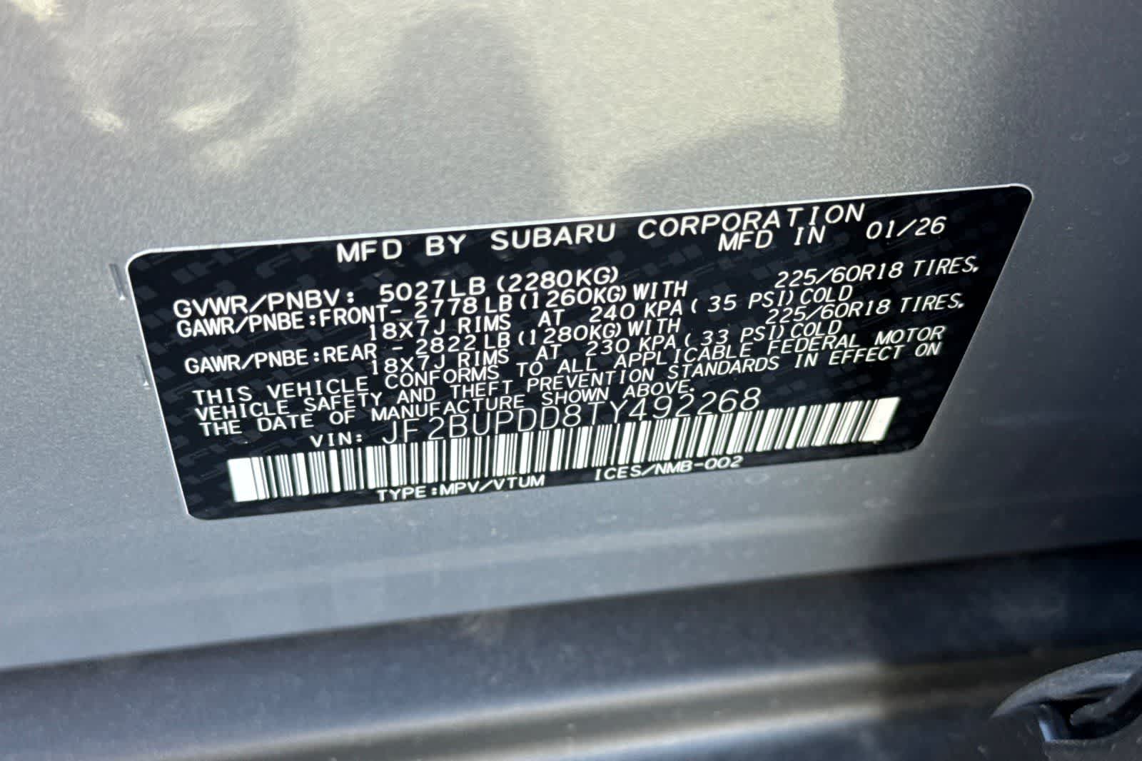 New 2026 Subaru Outback SUV