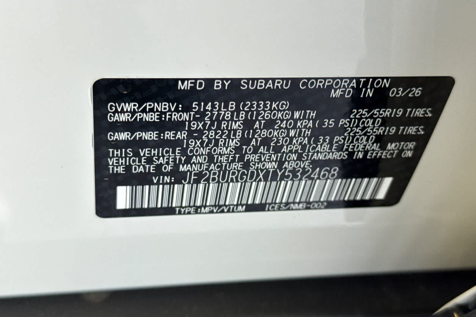 New 2026 Subaru Outback SUV